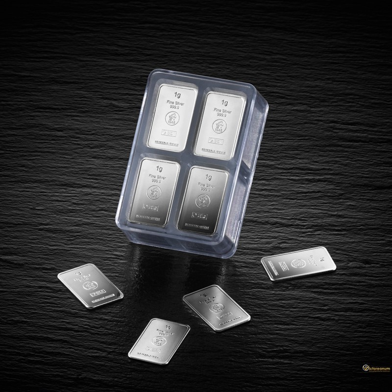 unitybox 100 x 1 gram silver 1 Goud en Munt Punt