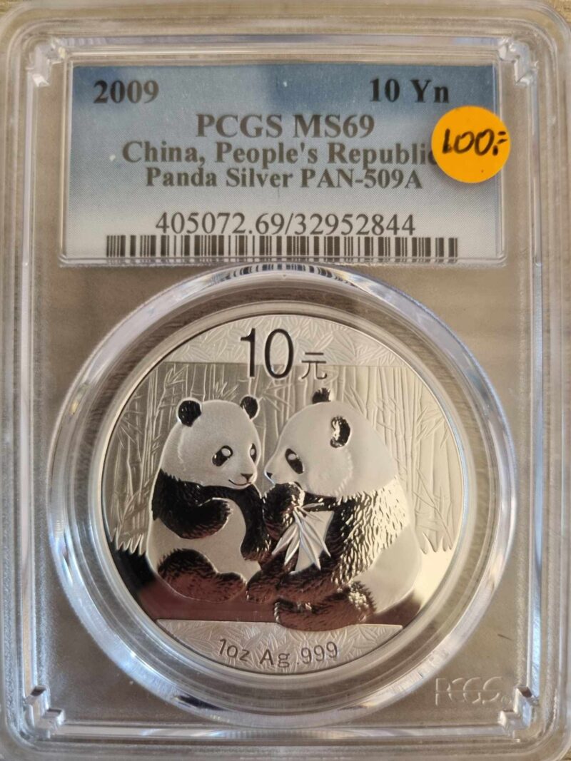 china panda 2009 ms69 Goud en Munt Punt